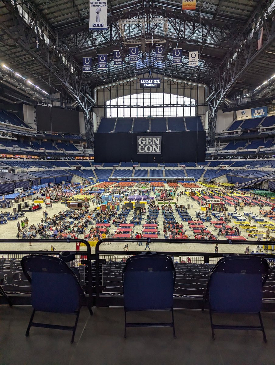 #GenCon2024 Day 1! I did my scholarly homework and now it's time to play!