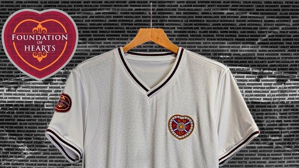 HeartsStandard_'s tweet photo. Foundation of Hearts unveil new kit to honour the club's owners - and there is still a chance to get your name on it

➡ https://t.co/GgILOa1DYD https://t.co/qqbSUhOyeH