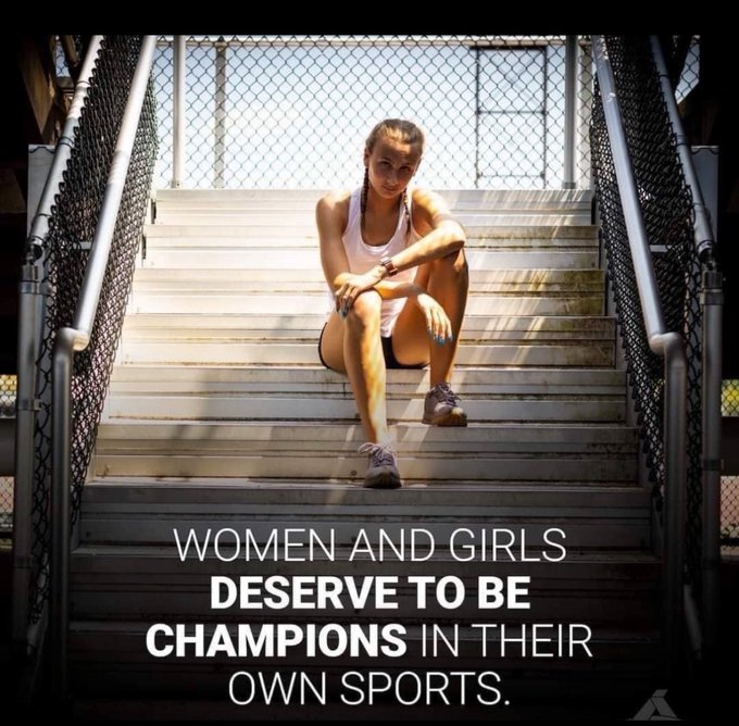 <a href="/elonmusk/">Elon Musk</a> WOMEN AND GIRLS DESERVE TO BE CHAMPION IN THEIR OWN SPORTS.