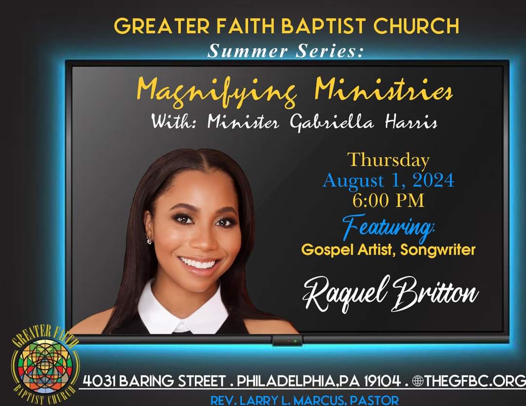TheGfbc's tweet photo. Tonight! At GFBC, "Magnifying Ministries" with, Raquel Britton. https://t.co/Qn0jOn82Kf