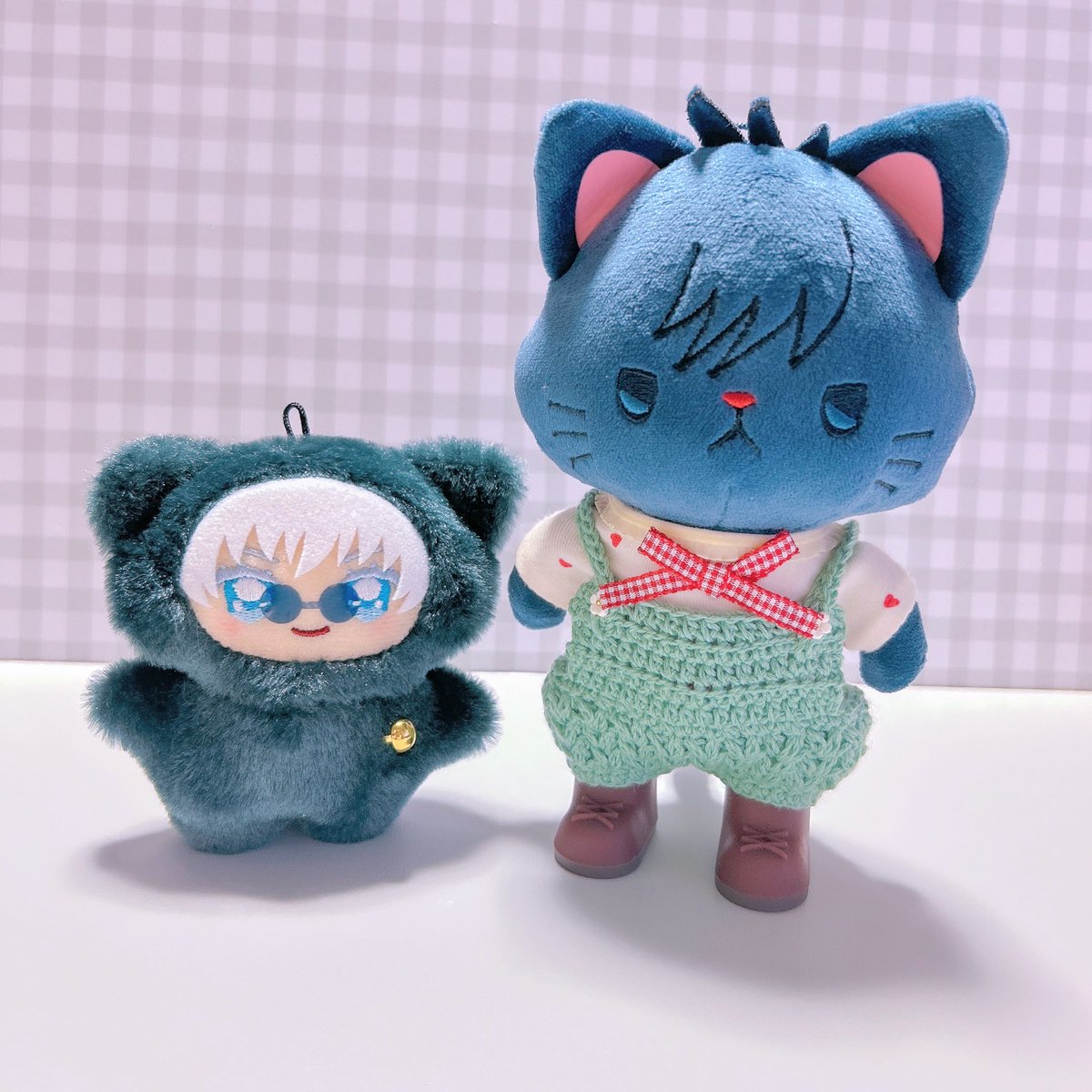 #ひらいて赤ブー
#愛しの教え子
呪🩵廻💚
五🕶悟×伏🐇恵

ぬいの写真で失礼いたします🙏
今後も五伏プチ【愛しの教え子】の定期開催をよろしくお願いいたします❣️

※RP集計のためご協力の程お願いいたします(⋆ᵕᴗᵕ⋆).+