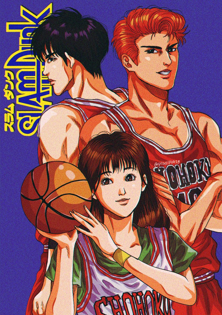 It's a Slam Dunk fanart!
#SlamDunk #Basketball <a href="/inouetake/">井上雄彦 Inoue Takehiko</a>