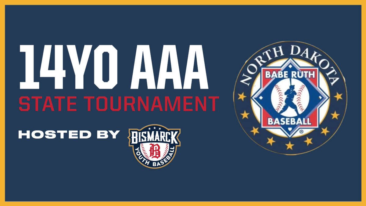 Welcome 14YO AAA State baseball players, coaches and fans! We are proud to host you and hope you enjoy your time in Bismarck. bit.ly/3YtO1zQ