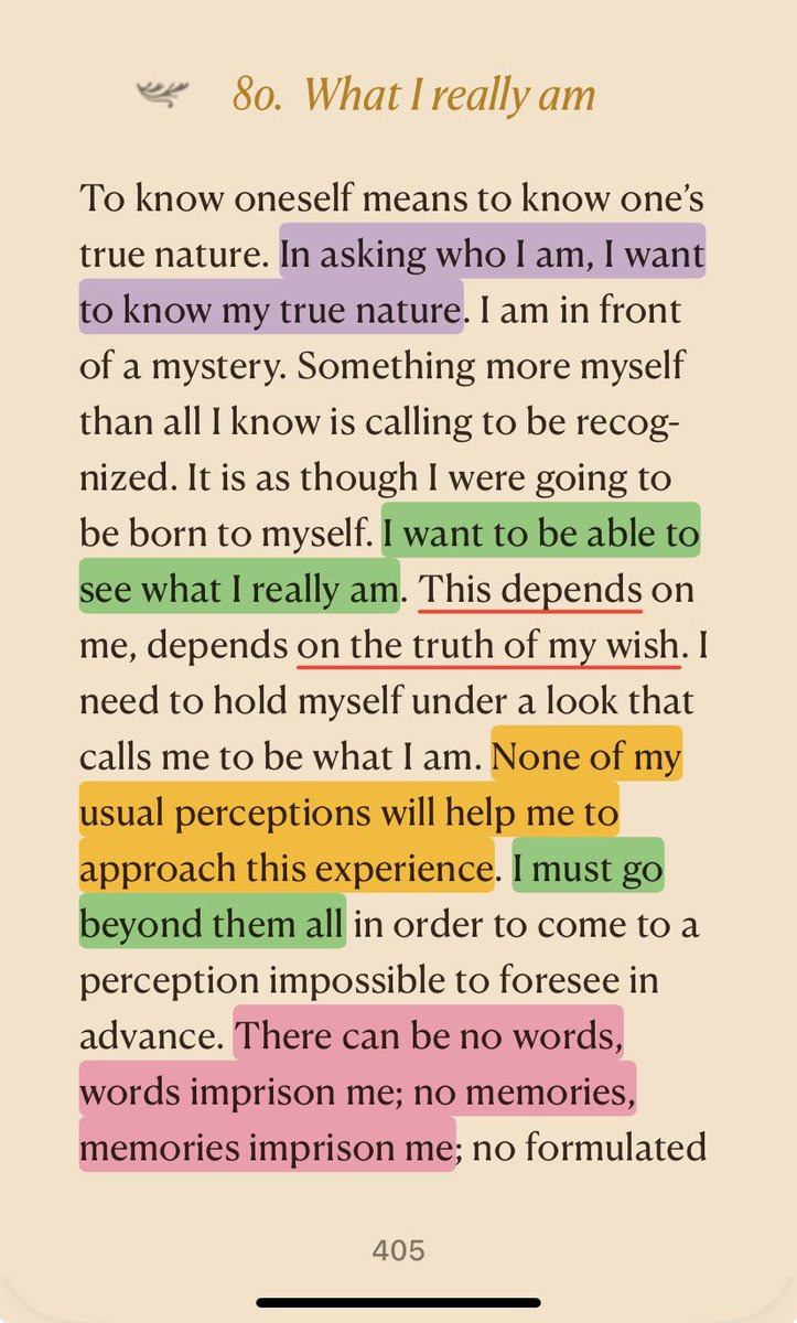 SesonShaks's tweet photo. Ch80 - #TheRealityOfBeing, True self-knowledge requires going beyond words, memories, and formulated wishes. The real "I" is a constant, unchanging presence that is part of the Absolute #CreateTheWitness https://t.co/2oH59n8Kyu
