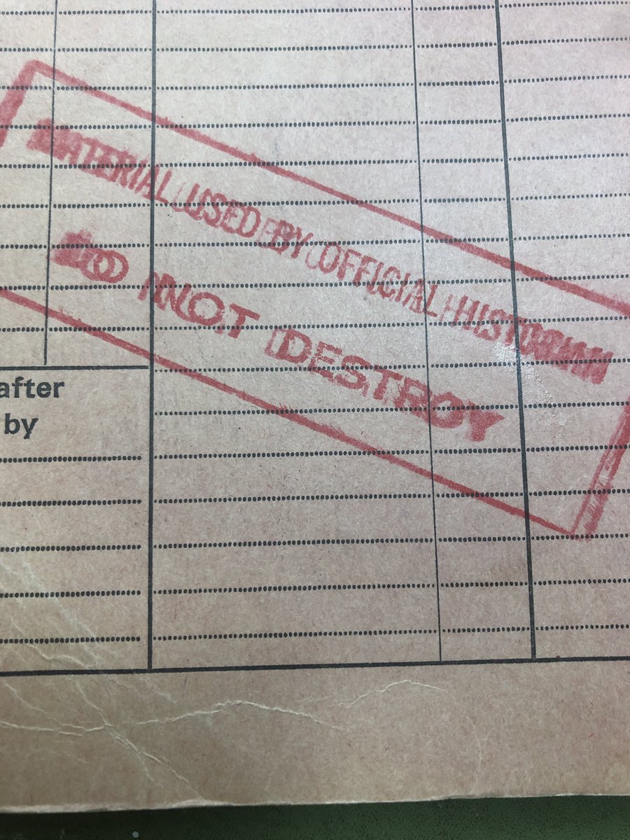 Would love to be an ‘Official Historian’.