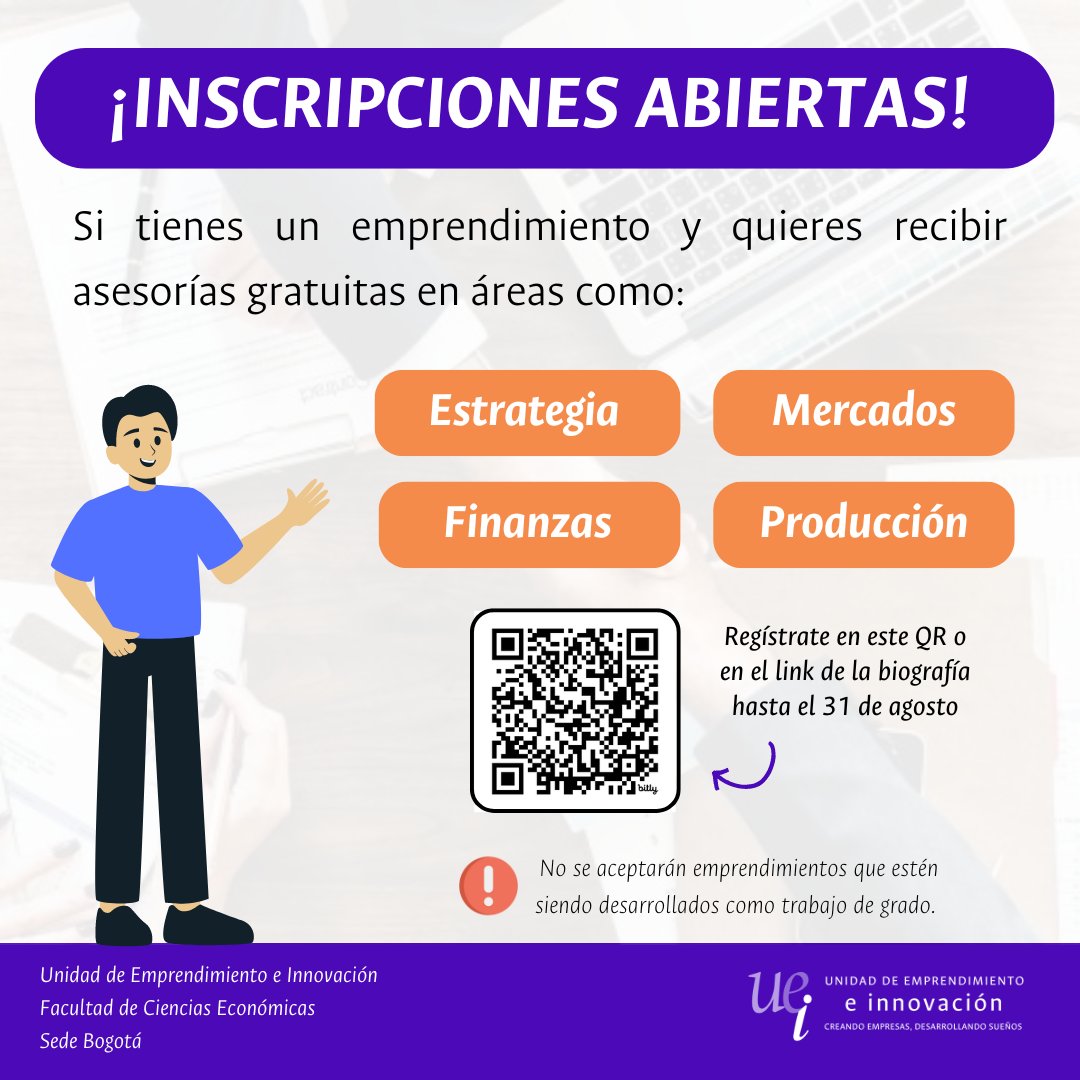 Unidad de Emprendimiento e Innovación - UNAL tweet media