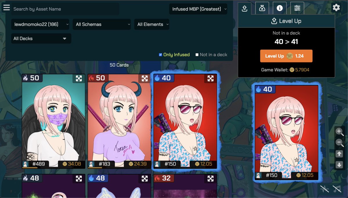 As #MetaBattler launched don't forget you can level up your favorite cards from farming MBP in PVE mode 🤩

What #WAXNFT are you going to level up? 😏