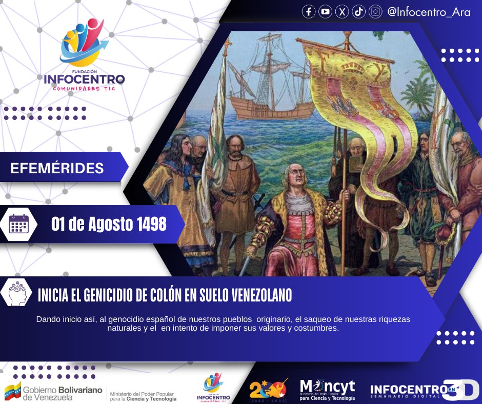 infocentro_Ara's tweet photo. Efemerides del 01 de Agosto. #InfocentroEn3D https://t.co/wTplLnUx61