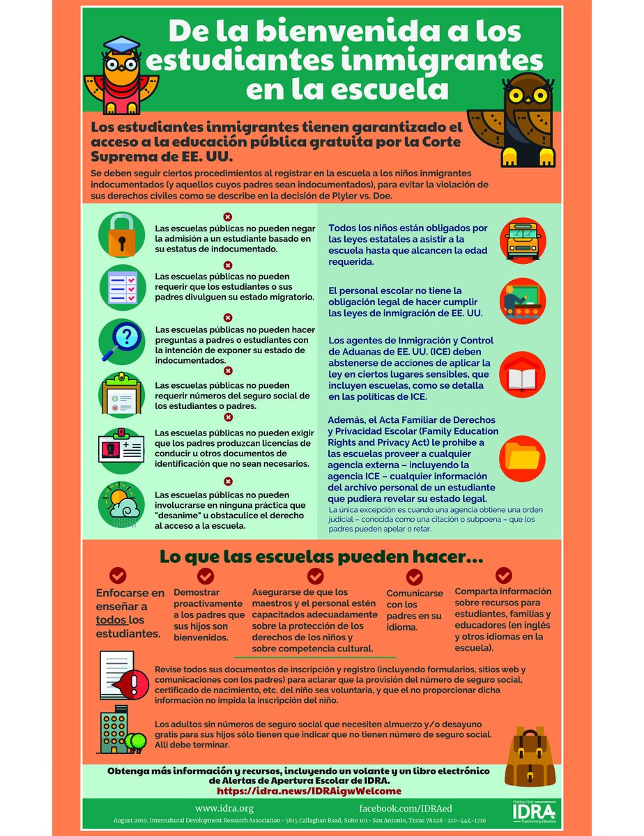 📚✏️ August is Back-to-School Month! Ensure every child's right to education with IDRA's resource on immigrant students' rights to attend public schools. Empower communities for inclusive education! 🎒💡 Explore more: idra.org/resource-cente… #EducationForAll #InclusiveEducation