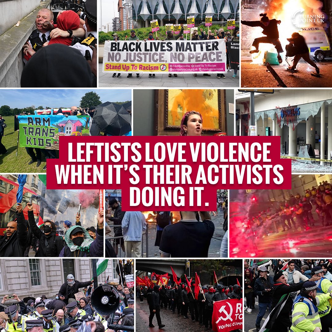 Leftists love violence.