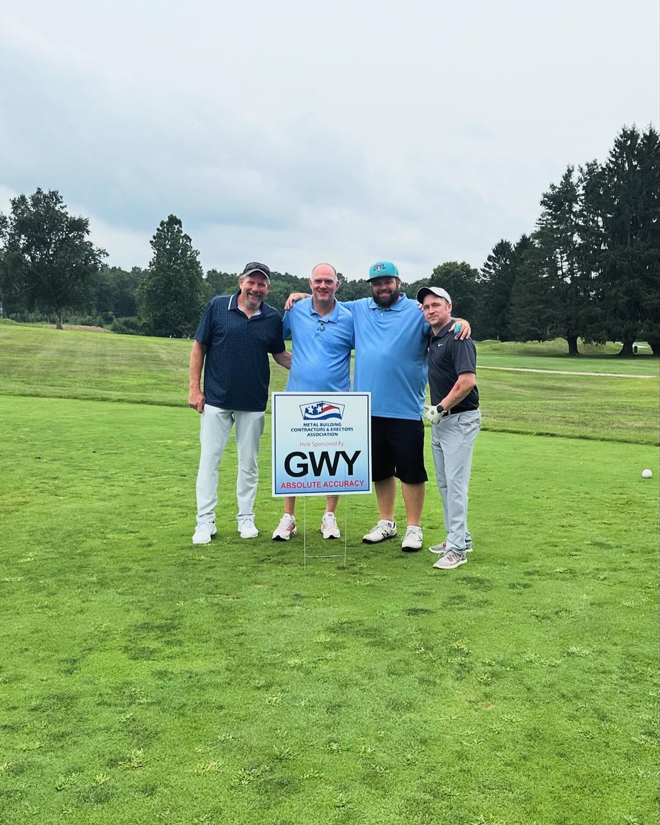 GwyLlc's tweet image. Fore! ⛳️ Last week, we hit the course for the 33rd Annual MBCEA-New England Chapter golf tournament at Mohegan Sun Golf Club in Baltic, CT! 

This event raises funds to promote the Metal Building Industry in New England and nationally. 
#GWY #MBCEA #GolfFundraiser