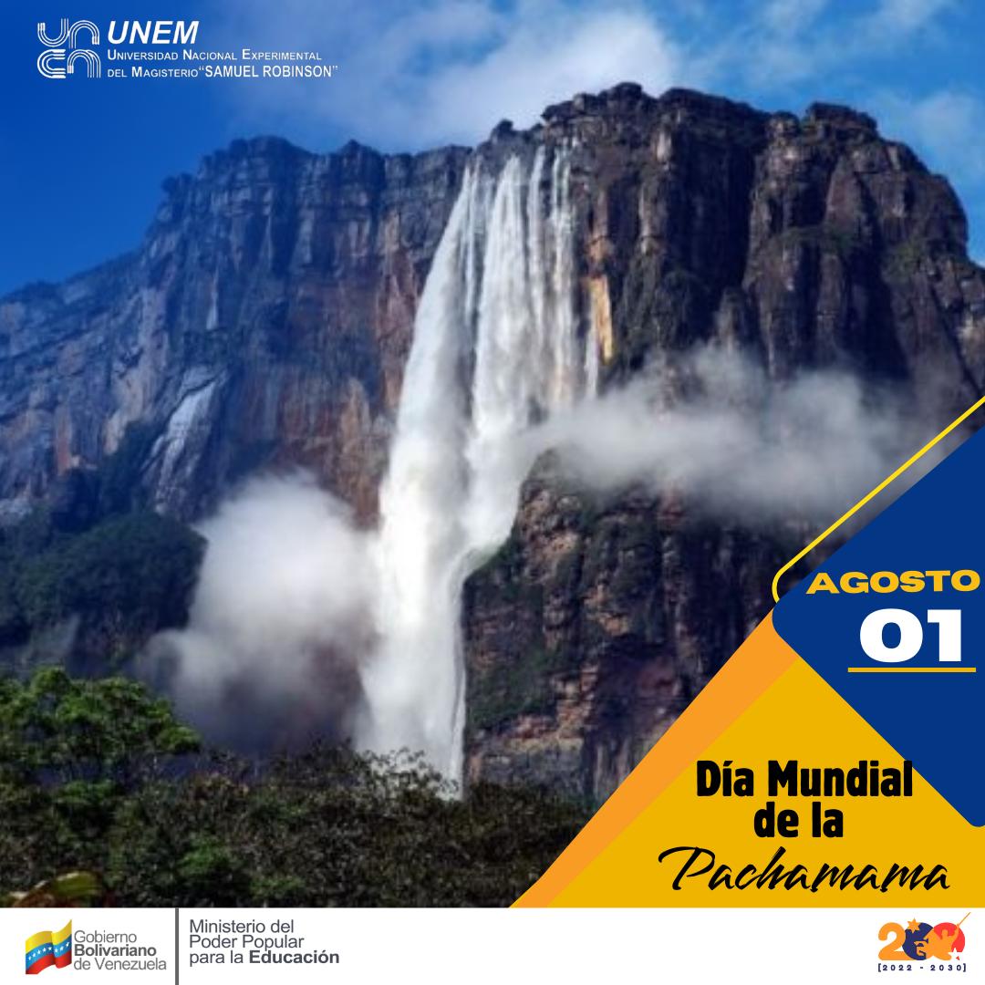 SomosUnem's tweet photo. #Efeméride 🗓️|| Cada #01Ago honramos a nuestra #Pachamama🌍 y reflexionamos sobre su importancia para la vida de los seres vivos🌱. Un lugar mágico y lleno de paraísos naturales🏞️.

Desde la #UNEM📚 los invitamos a formar parte de la protección y preservación de la #MadreTierra🌿 https://t.co/yBmXPjAzKx