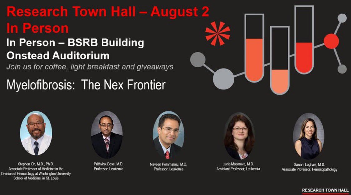 Naveen Pemmaraju, MD (@doctorpemm) on Twitter photo 👉👉👉Honored to join my colleagues as invited speakers for an MPN-focused Research TownHall on Myelofibrosis new directions- please join us ! #MPNSM | <a href="/mpndoc/">Stephen Oh</a> | <a href="/bose_prithviraj/">Prithviraj Bose</a> <a href="/doctorpemm/">Naveen Pemmaraju, MD</a> <a href="/MDmasarova/">Lucia Masarova, MD</a> <a href="/sanamloghavi/">Sanam Loghavi, MD صنم لغوی 🔬🧬</a> | <a href="/MDAndersonNews/">MD Anderson Cancer Center</a> #endcancer | <a href="/mpdrc/">Ruben A. Mesa, MD</a> <a href="/Daver_Leukemia/">Naval Daver, M.D.</a> 👉👉👉Honored to join my colleagues as invited speakers for an MPN-focused Research TownHall on Myelofibrosis new directions- please join us ! #MPNSM | <a href="/mpndoc/">Stephen Oh</a> | <a href="/bose_prithviraj/">Prithviraj Bose</a> <a href="/doctorpemm/">Naveen Pemmaraju, MD</a> <a href="/MDmasarova/">Lucia Masarova, MD</a> <a href="/sanamloghavi/">Sanam Loghavi, MD صنم لغوی 🔬🧬</a> | <a href="/MDAndersonNews/">MD Anderson Cancer Center</a> #endcancer | <a href="/mpdrc/">Ruben A. Mesa, MD</a> <a href="/Daver_Leukemia/">Naval Daver, M.D.</a>
