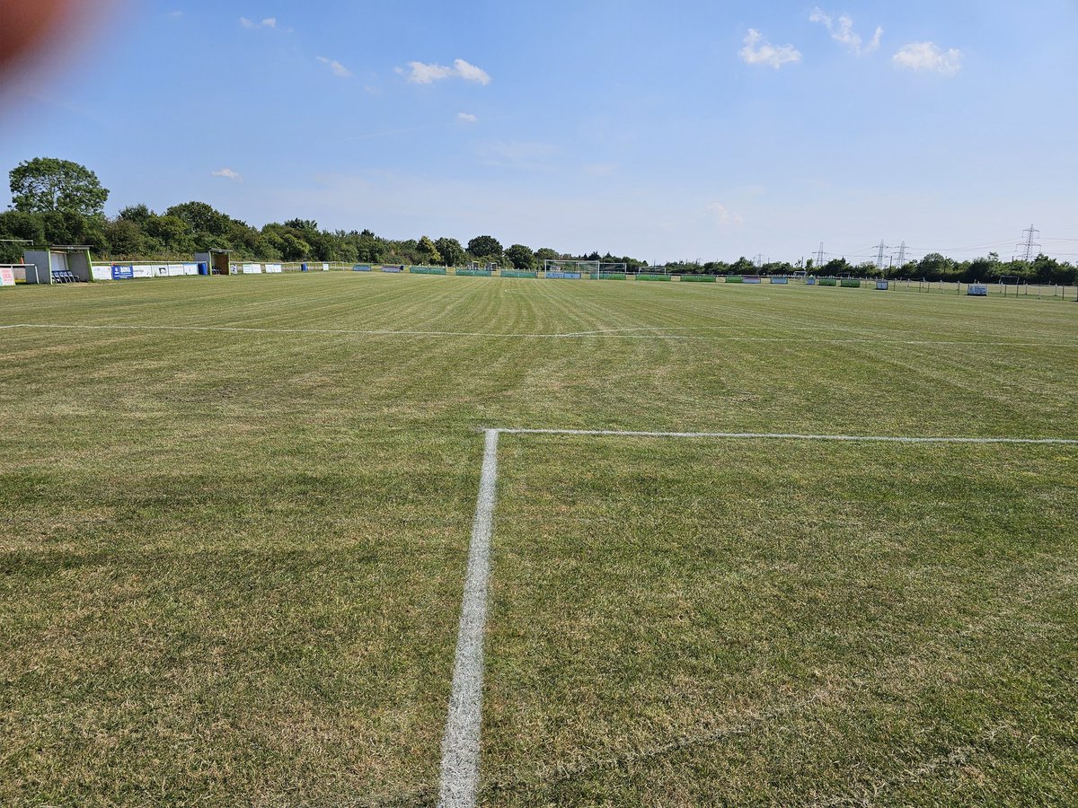 Pitch is looking great for the visit of our friends <a href="/LeighRams/">Leigh Ramblers</a> this evening.