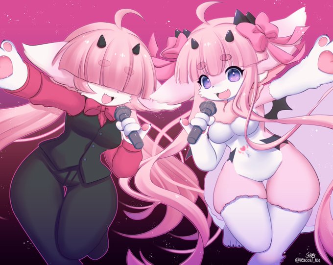 Seetisenの #Helltaker FAN COMIC版ぴなちゃん!メカクレアレンジ好き💕 