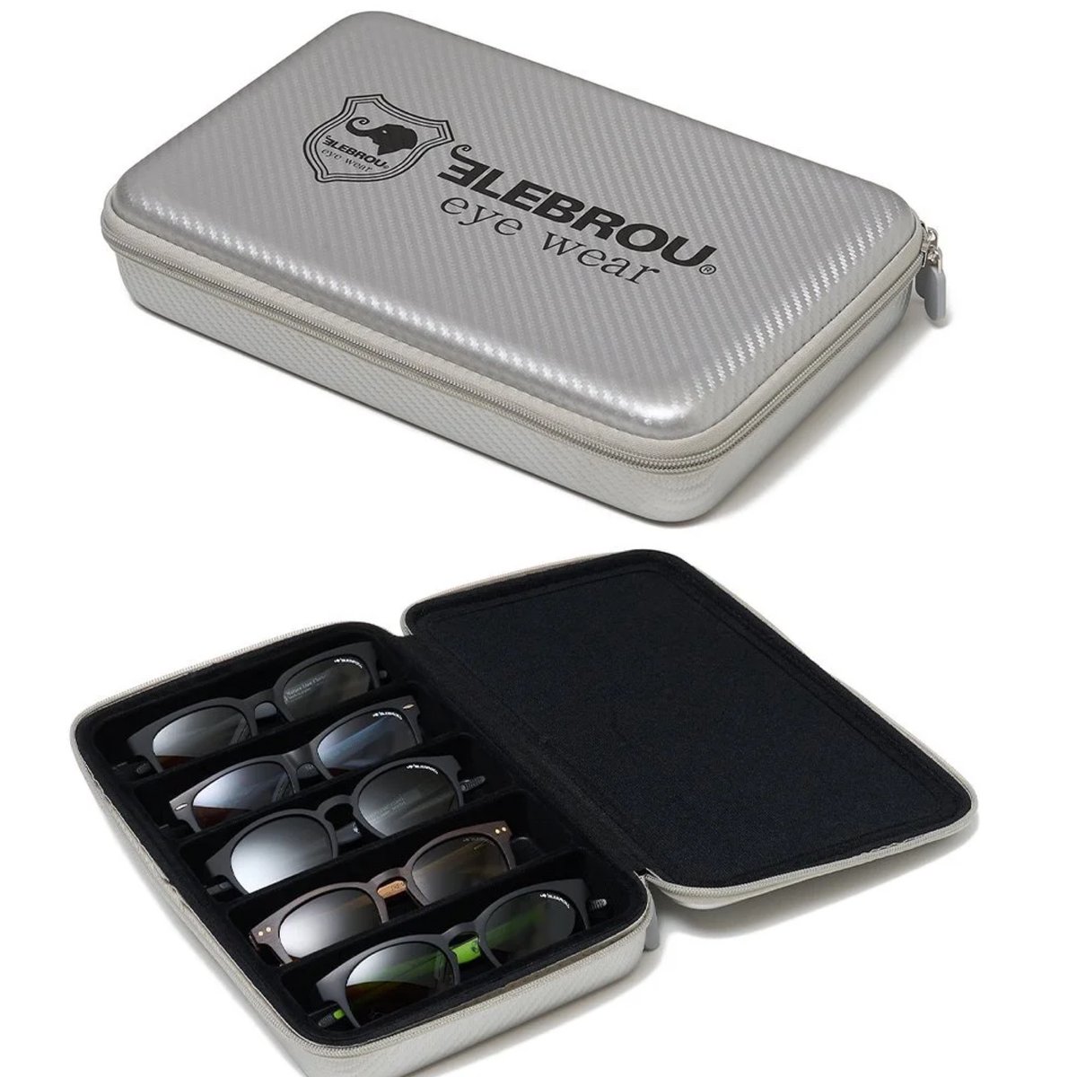 elebrouyuya's tweet photo. Newカラー新発売！ シルバーカラーに薄めボーダーが入ったトラベルケースが出来ました。 ELEBROU シルバートラベルサングラスケース（5本収納）  ELEBROUライダー/モデルからリクエストがあり、出来上がった1品です。 購入はオフィシャルサイトへ！ https://t.co/qwzCcE6Boa https://t.co/Mrn3ZduqqQ