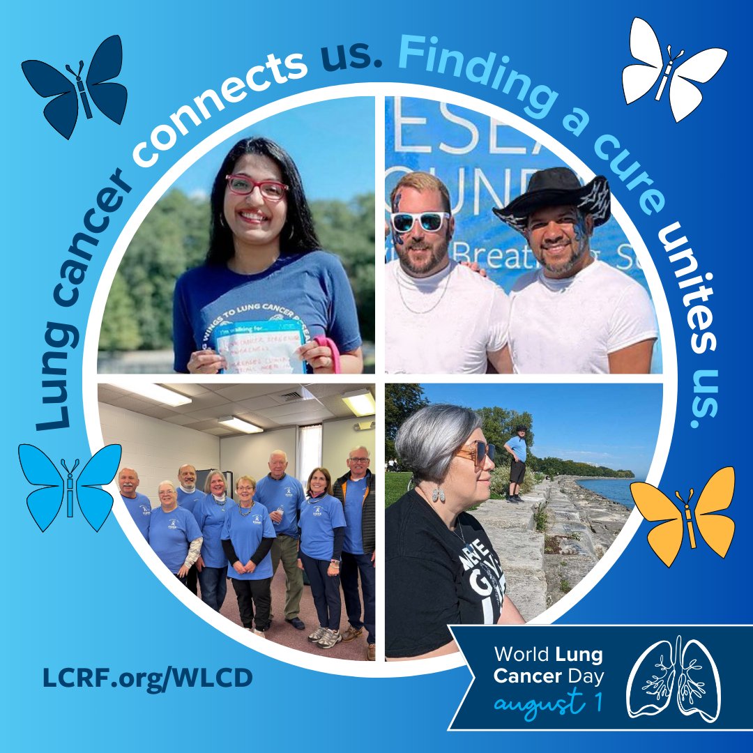 August 1 is World Lung Cancer Day, and this is your reminder: anyone with lungs can get #LungCancer, and only research will end this disease for good. Spread the word – download social media frames and find other ways to help at LCRF.org/WLCD. #WLCD24
