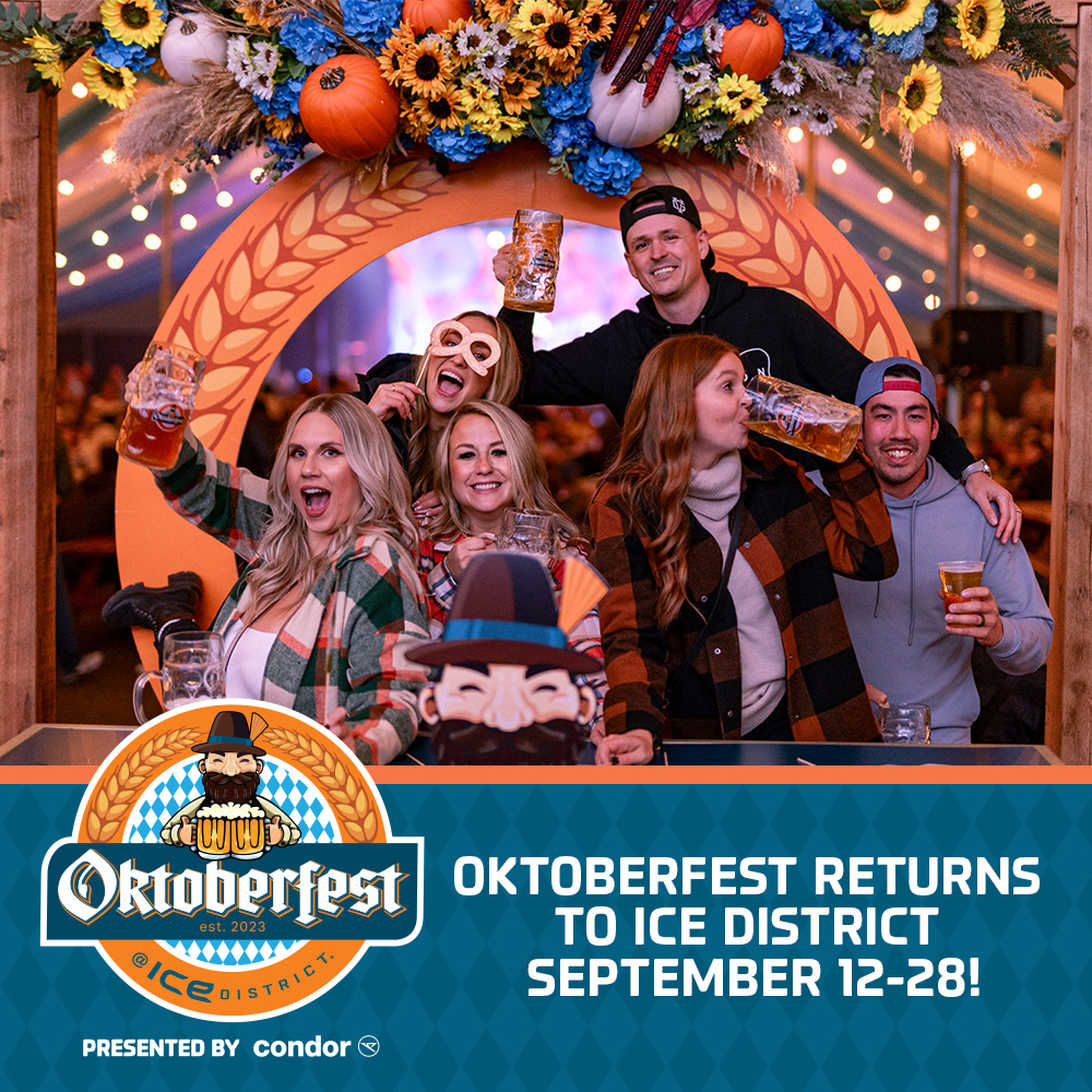 🍻Western Canada's LARGEST Oktoberfest celebration is BACK! From September 12 to 28 head to Fan Park @ ICE District for a beer hall tent, live music, German cuisine, local vendors, activities, games &amp; more!

Tickets on sale August 14 at 10AM!

More info: IceDistrict.com/Oktoberfest