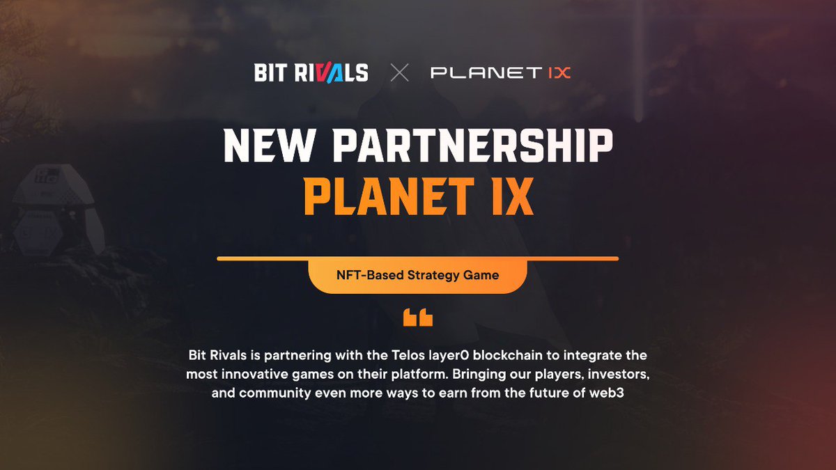 🎮 <a href="/Planetix0/">PLANET IX</a> is joining our Discover Page! 🎮

Restore a now-fallen world to its former blue-green glory in this NFT-based strategy game! Sign up today at bitrivals.app, create your free account, and vote for Planet IX on our leaderboard! 🚀