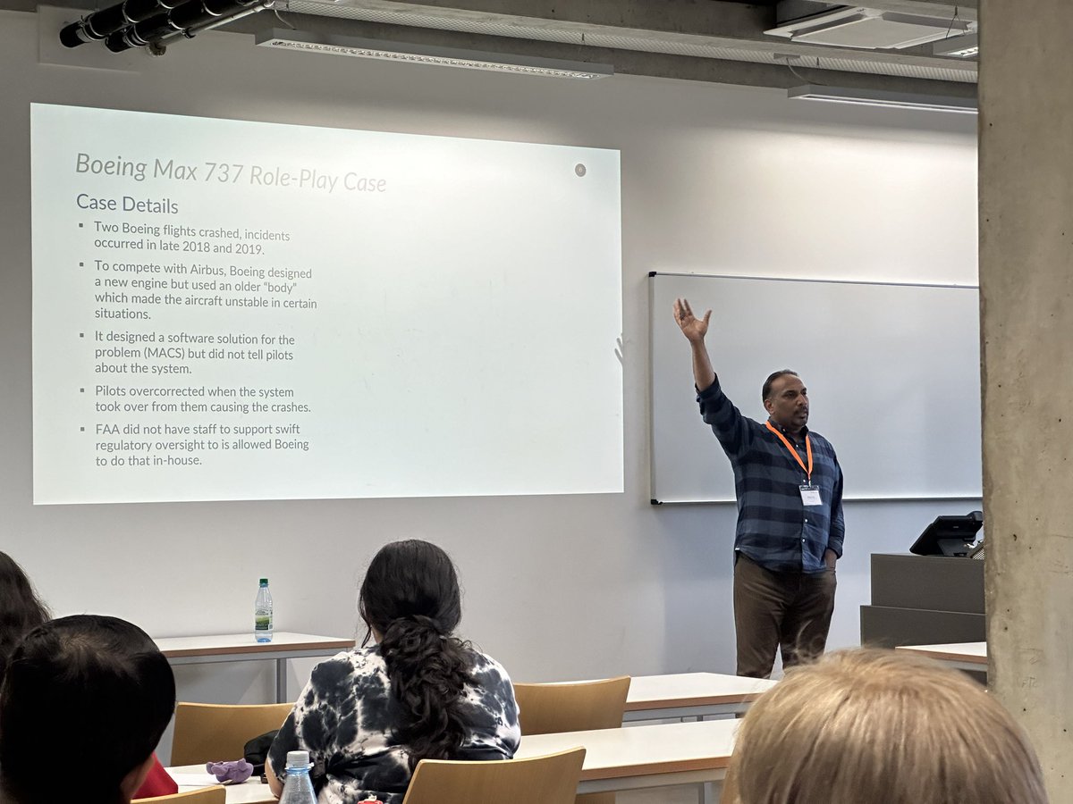 Last but not least all the least, Aditya Johri presents his PhD student Ashish Hingle’s case study-based on teaching approach to instruct #ethics in #SoftwareEngineering through role playing. Awesome!