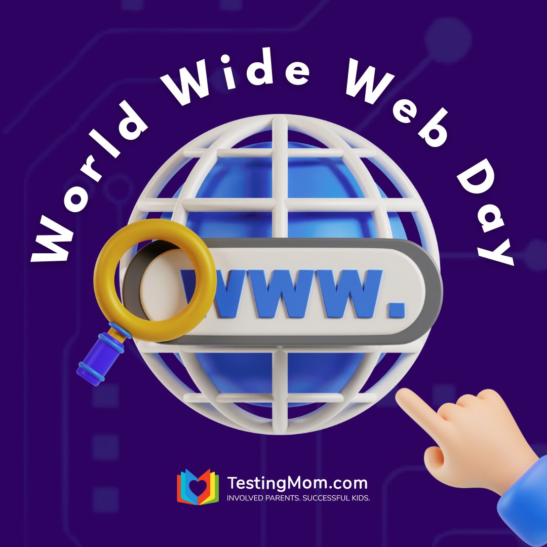 testingmom's tweet image. 🌐 Happy World Wide Web Day from TestingMom.com! 

Celebrate the power of the internet and its impact on learning. How has the web helped you? 

#WorldWideWebDay #TestingMom #ConnectedLearning