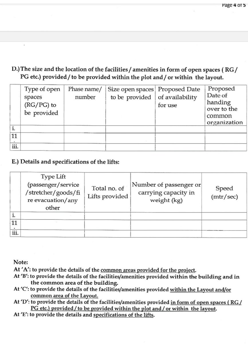 In a move to bring transparency @MahaRera now orders developers, builders to specify the details of amenities to be provided along with occupation certificate and date when it will be handed to members.
The order and annexure to be included in the sale agreement.👇
<a href="/singhvarun/">Singh Varun</a>