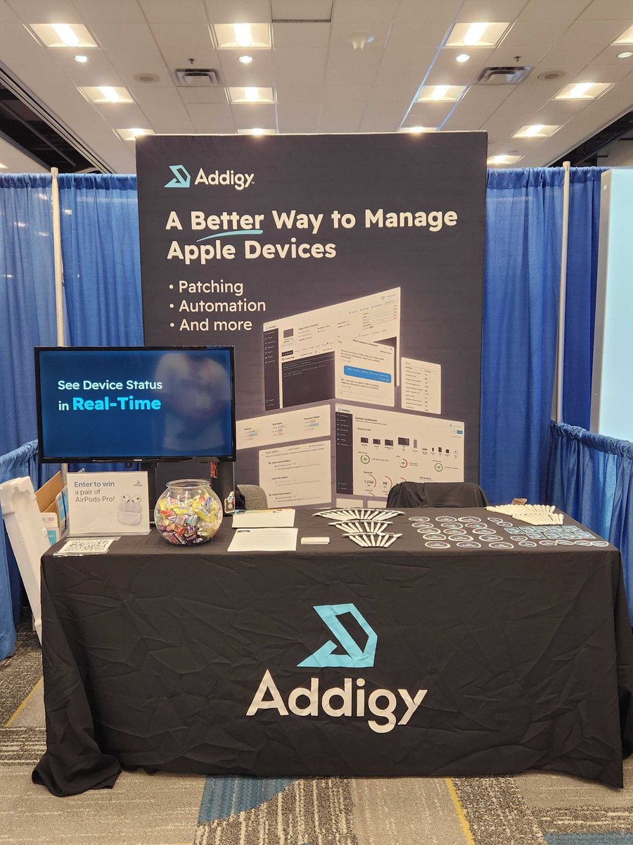 addigy's tweet image. Attending @CompTIA's #ChannelCon? Today is the last day to stop by the Addigy booth #903 for a chance to win some @Apple AirPods Pro.