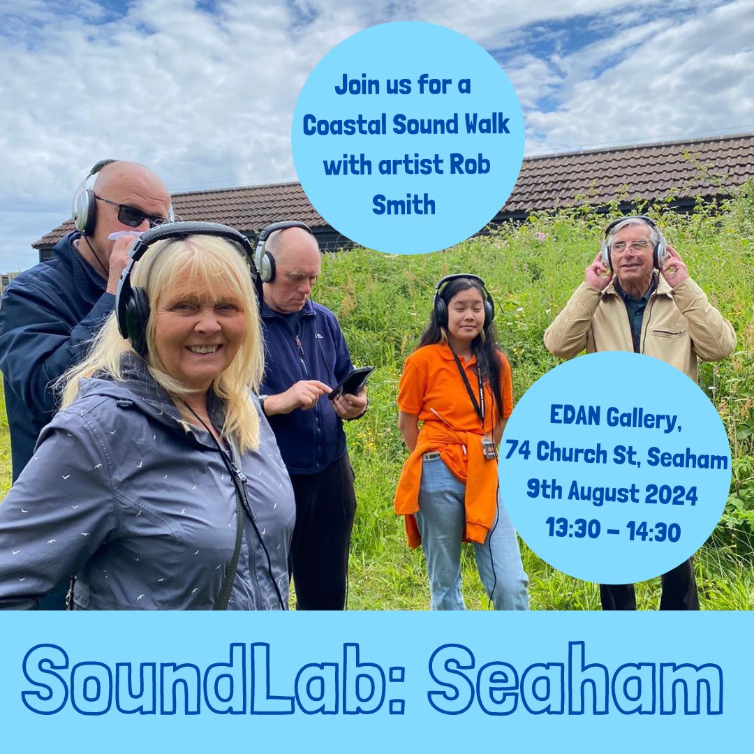 Curious how digital tech can change the way you hear the coast? Join us for a coastal sound walk with artist Rob Smith on Friday, August 9th, from 13:30-14:30 at Seaham Seafront! 🌊🎧

Bring your mobile devices &amp; headphones! More info: buff.ly/3LLHkBh

#SoundLabSeaham