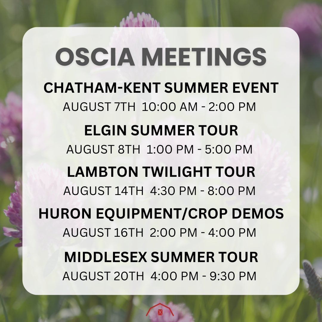 🗓️ 🚜 August Farm Events coming up in Ontario!

<a href="/Hoffgrains/">Hoffsuemmer Grains</a> <a href="/OntarioFarms/">Ontario Federation of Agriculture</a> <a href="/OntarioSoilCrop/">Ontario Soil & Crop</a> 

#farm #ontag #ofa