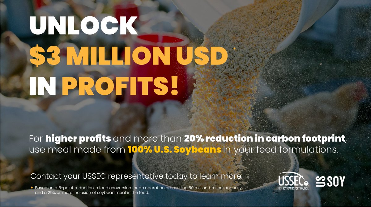 Knowledge is power, and knowing more about different soy #animalfeed products can have a huge economic impact over the course of a year. You can expect to hear much more about this from <a href="/USSEC/">USSEC</a>. Please reach out to a USSEC Team Member to learn more.