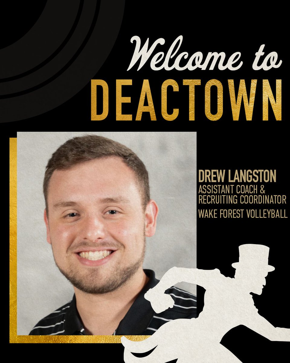 WakeVolleyball's tweet photo. He's Back❗️
A return to DEACTOWN ~ @_drewlangston_ 

📰: https://t.co/JEBvudzjNv

#GoDeacs 🎩🏐 https://t.co/9y6D2UJ3Lk