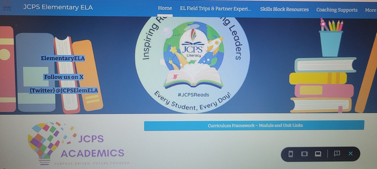 JcpsElemEla's tweet photo. Don't forget to visit the JCPS Elem ELA website! We are adding new supports for YOU everyday!! Access it from Elementary Frameworks! https://t.co/ObkDYjvYHZ https://t.co/SoeOvCF1vn