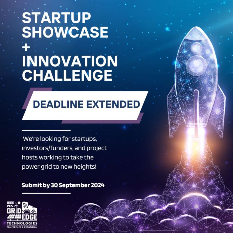 ieee_pes's tweet image. Don&apos;t let this opportunity take off 🚀 without you! Apply at pes-gridedge.org/startups
...
2025 @GridEdgeTech extended the deadline to Sept. 30th. Startups, investors/funders, and project hosts are invited to apply today. 
 
#ieeepes #ieeepesgridedge  #utilities