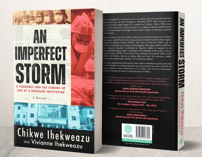 An Imperfect Storm (@animperfectstrm) on Twitter photo In one week, the book “An Imperfect Storm” by Dr <a href="/Chikwe_I/">Chikwe Ihekweazu</a> and <a href="/VIhekweazu/">Vivianne Ihekweazu</a> will be launched and made available in bookshops in Nigeria, on Amazon.com and more... Anticipate!!
#AnImperfectStorm In one week, the book “An Imperfect Storm” by Dr <a href="/Chikwe_I/">Chikwe Ihekweazu</a> and <a href="/VIhekweazu/">Vivianne Ihekweazu</a> will be launched and made available in bookshops in Nigeria, on Amazon.com and more... Anticipate!!
#AnImperfectStorm