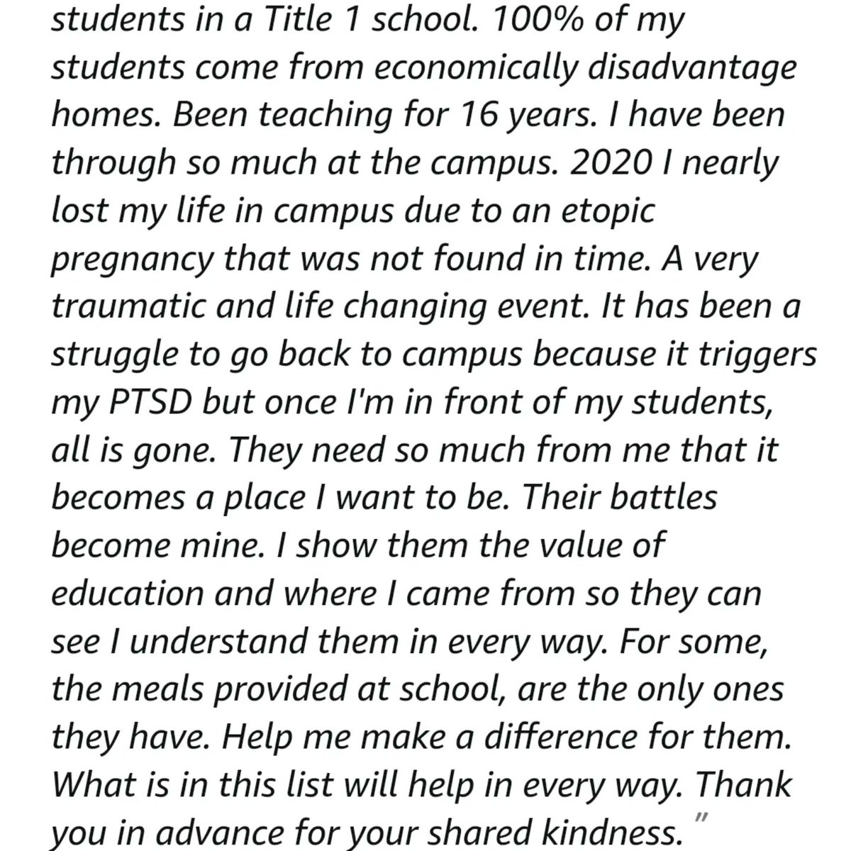 💙Thurs List Drop💙
I start on Monday, Meet the Teacher Thursday
Let's get those lists moving 
There is still time and hope left
#BetterTogether
#teachersofx #TeachersOfTwitter #ClearTheLists2024 #clearthelists
#clearthelist2024 #clearthelist24

amazon.com/hz/wishlist/ls…