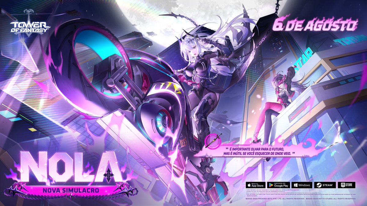 #ToF ⚔ Novo Pedido Limitado de Simulacro

🏍️#Nola, uma integrante da gangue de motociclistas conhecida por sua violência.

Nola ganhou o apelido de Fang por seu espírito impiedoso, mas quieto. Sob a liderança de Nola, a quarta-feira nunca falhou em uma missão.