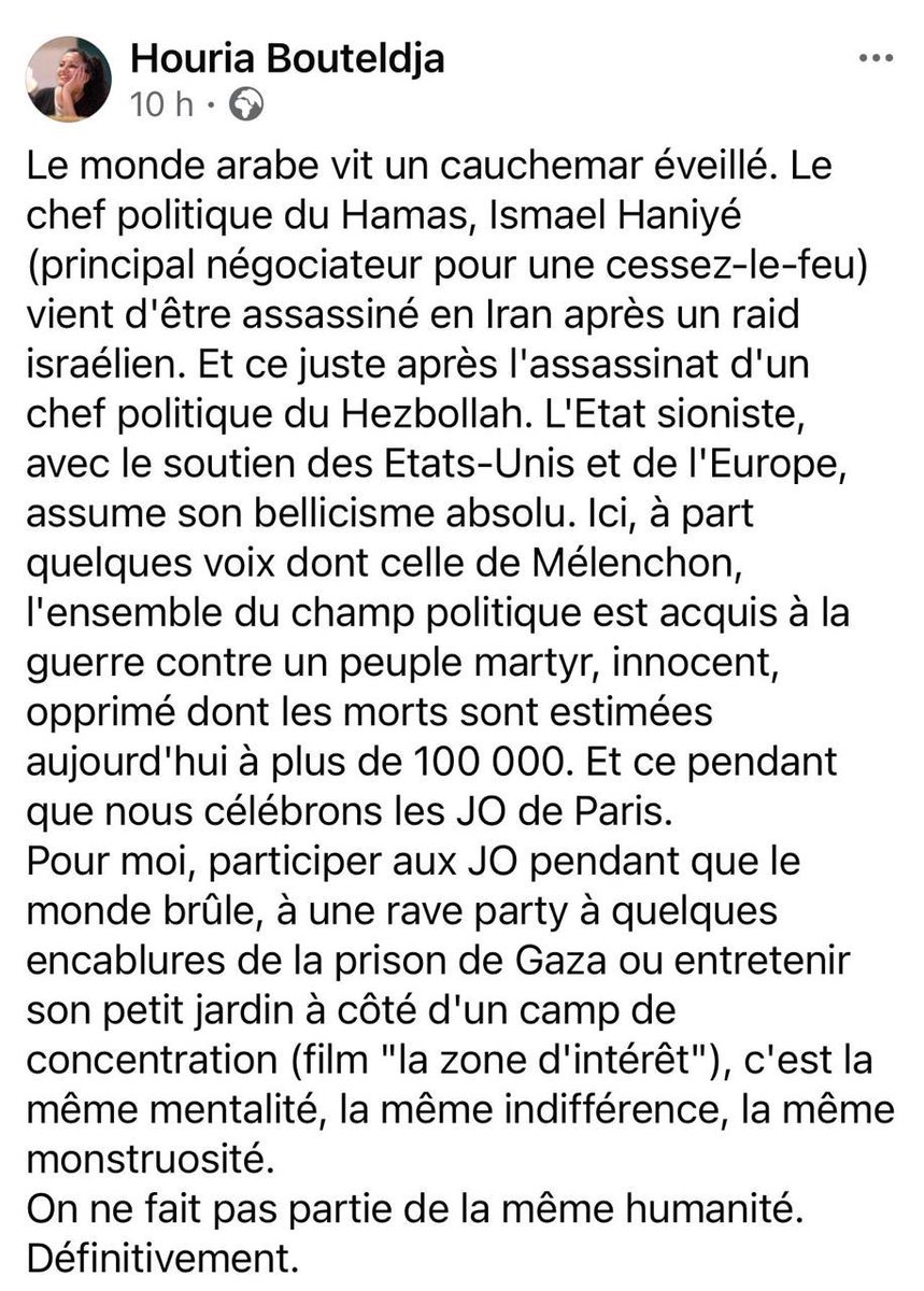 Rien à ajouter. 

C’est fini la complaisance avec ses soutiens, qu’ils soient juifs ou non.