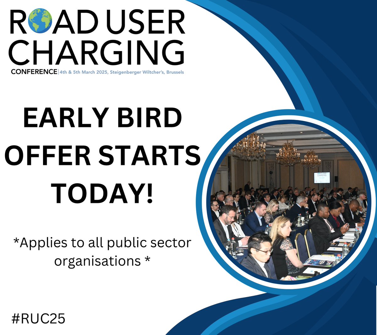 𝗘𝘅𝗰𝗶𝘁𝗶𝗻𝗴 𝗡𝗲𝘄𝘀🎉

Kickstart your journey to the Road User Charging Conference 2025! Public sector organisations can secure spots at the early bird rate of £95

Enjoy industry insights, networking, and the latest in transportation

Register here: lnkd.in/eqhesjPM