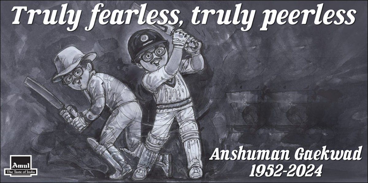 #Amul Topical: Tribute to one of India’s gutsiest and grittiest opening batsman!