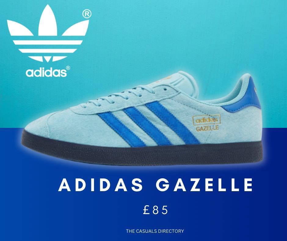 casualsdirect's tweet photo. #Ad Adidas Gazelle in aqua blue 🔥🔥🔥Size 8 to 12 still available

Shop @ https://t.co/JvQ2jLteNY

Price: £85 https://t.co/qr0WhKfSp9