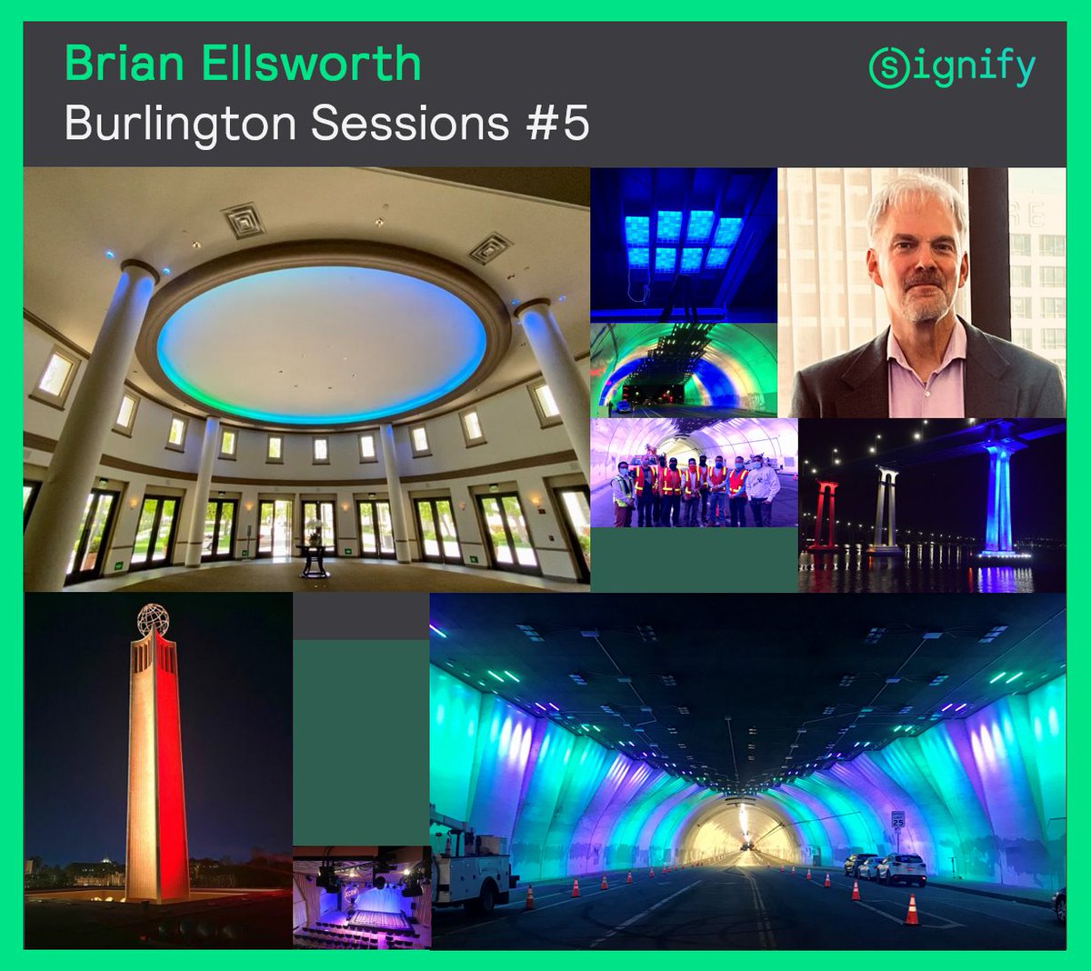 The 5th edition of the #BurlingtonSessions took place on Thursday, June the 27th (signify.co/3A46mJj). We invited Brian Ellsworth, from Forman &amp; Associates. 
signify.co/3WwVDi6
 #colorkinetics #lightingdesign #artists #creative #cocreation @colorkinetics