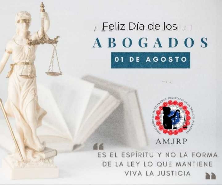 📚⚖️ Día del Abogado ⚖️📚

En este Día del Abogado, la AMJRP extiende su más cálido saludo a todos los profesionales del derecho que con su compromiso, integridad y dedicación, contribuyen a la construcción de una sociedad más justa y equitativa.

#DíaDelAbogado 
AMJRP🇵🇾