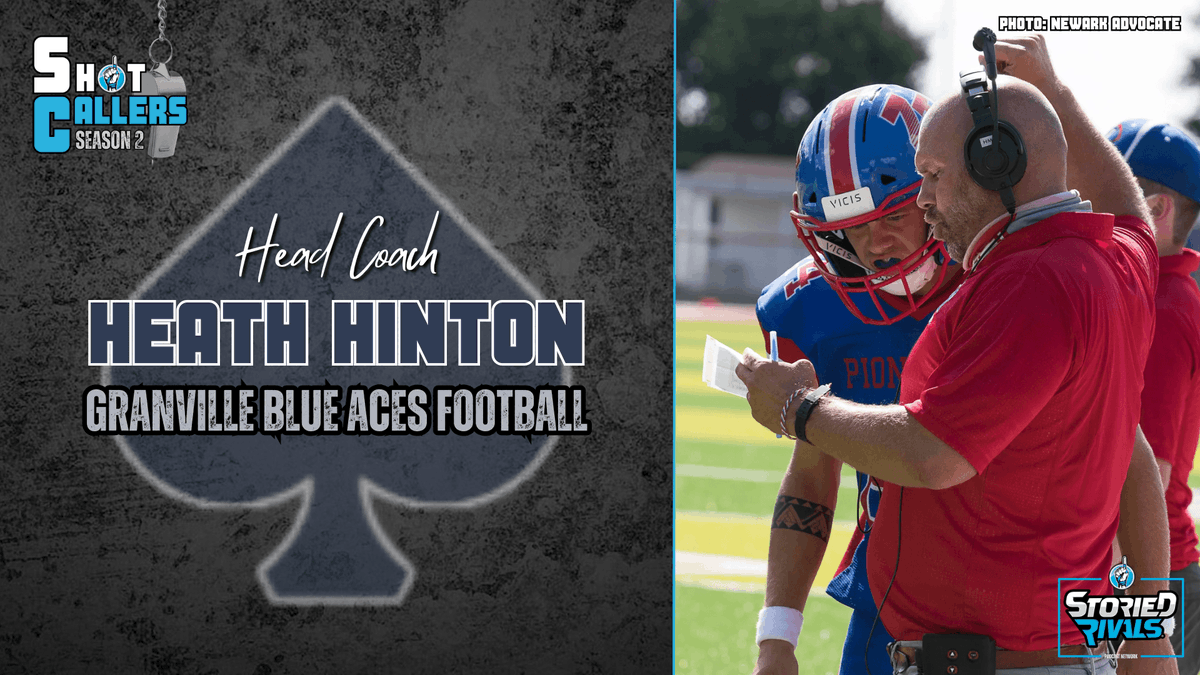StoriedRivals's tweet image. Shot Callers S2 E1 | @GV_Blue_Aces 🏈

@heathhinton42 talks taking over Granville from Wes Schroeder after being the OLB coach last season, returning talent, and continuing Granville's winning ways with a 38-8 record over the past four seasons!

📺 bit.ly/heathhintongra…