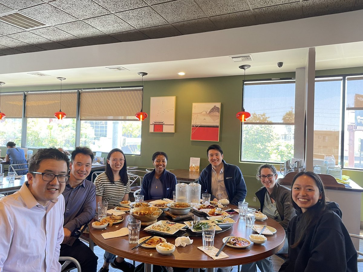 Eric H Yang, MD (@datsunian) on Twitter photo When you have visiting resident #stevensoo & fellow <a href="/thekatyang/">Katharine Yang</a> for #cardioonc elective they get to see the hottest cases AND 🥵🥘 in LA at Sichuan Impression!
Fun opportunity to take out our growing #bruinhearts #cardioonc team. Excited about our work from this awesome group! When you have visiting resident #stevensoo & fellow <a href="/thekatyang/">Katharine Yang</a> for #cardioonc elective they get to see the hottest cases AND 🥵🥘 in LA at Sichuan Impression!
Fun opportunity to take out our growing #bruinhearts #cardioonc team. Excited about our work from this awesome group!