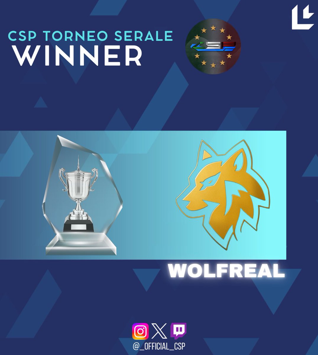 CSP__CUP (@_official_csp) on Twitter photo Complimenti ai <a href="/WolfrealEsports/">IIP WOLFREAL</a> per aver vinto il torneo serale di ieri sera 💪🏼🏆
<a href="/kekxlyy_proclub/">kekxlyy</a>
<a href="/MessinAlessio98/">Alessio Messina</a>
<a href="/col7fbi/">Col</a>
<a href="/PORCITORE88/">PORCITORE88</a>
@D3nnys_gatto10
@samuele1024
<a href="/Peppe95Thewall/">Peppe-95-TheWall</a>
<a href="/Neyy10x/">Neyy</a>
<a href="/Tommaso22395853/">Rhoddino105</a> Complimenti ai <a href="/WolfrealEsports/">IIP WOLFREAL</a> per aver vinto il torneo serale di ieri sera 💪🏼🏆
<a href="/kekxlyy_proclub/">kekxlyy</a>
<a href="/MessinAlessio98/">Alessio Messina</a>
<a href="/col7fbi/">Col</a>
<a href="/PORCITORE88/">PORCITORE88</a>
@D3nnys_gatto10
@samuele1024
<a href="/Peppe95Thewall/">Peppe-95-TheWall</a>
<a href="/Neyy10x/">Neyy</a>
<a href="/Tommaso22395853/">Rhoddino105</a>