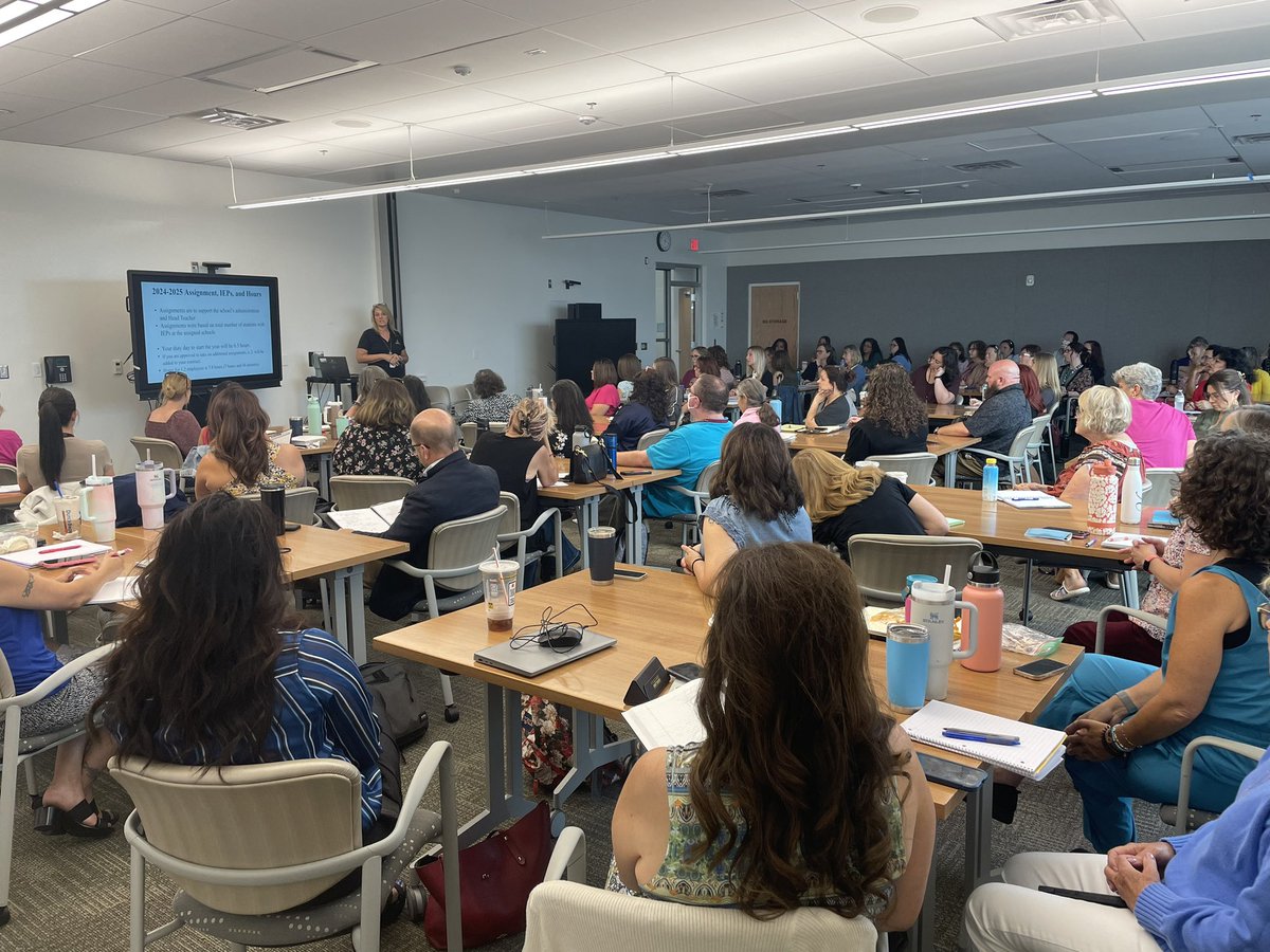 Welcome back teachers and EAs! Special Education staff is starting strong by learning together.