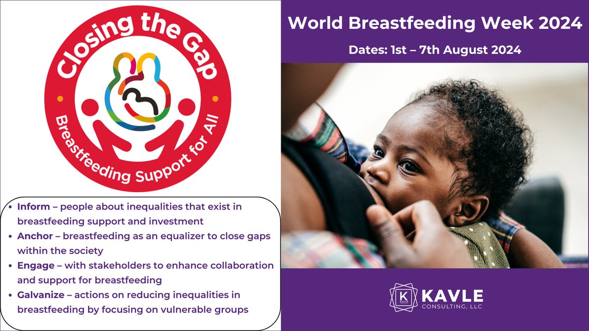 1. #WorldBreastfeedingWeek2024 ✅need to support #breastfeeding 🤱🏾in vulnerable groups. Thru investing in🤱🏾-friendly environments in communities, support for teenage mothers, protecting 🤱🏾during emergencies &amp; removing barriers to breastfeeding for mothers w/ disabilities #WBW2024