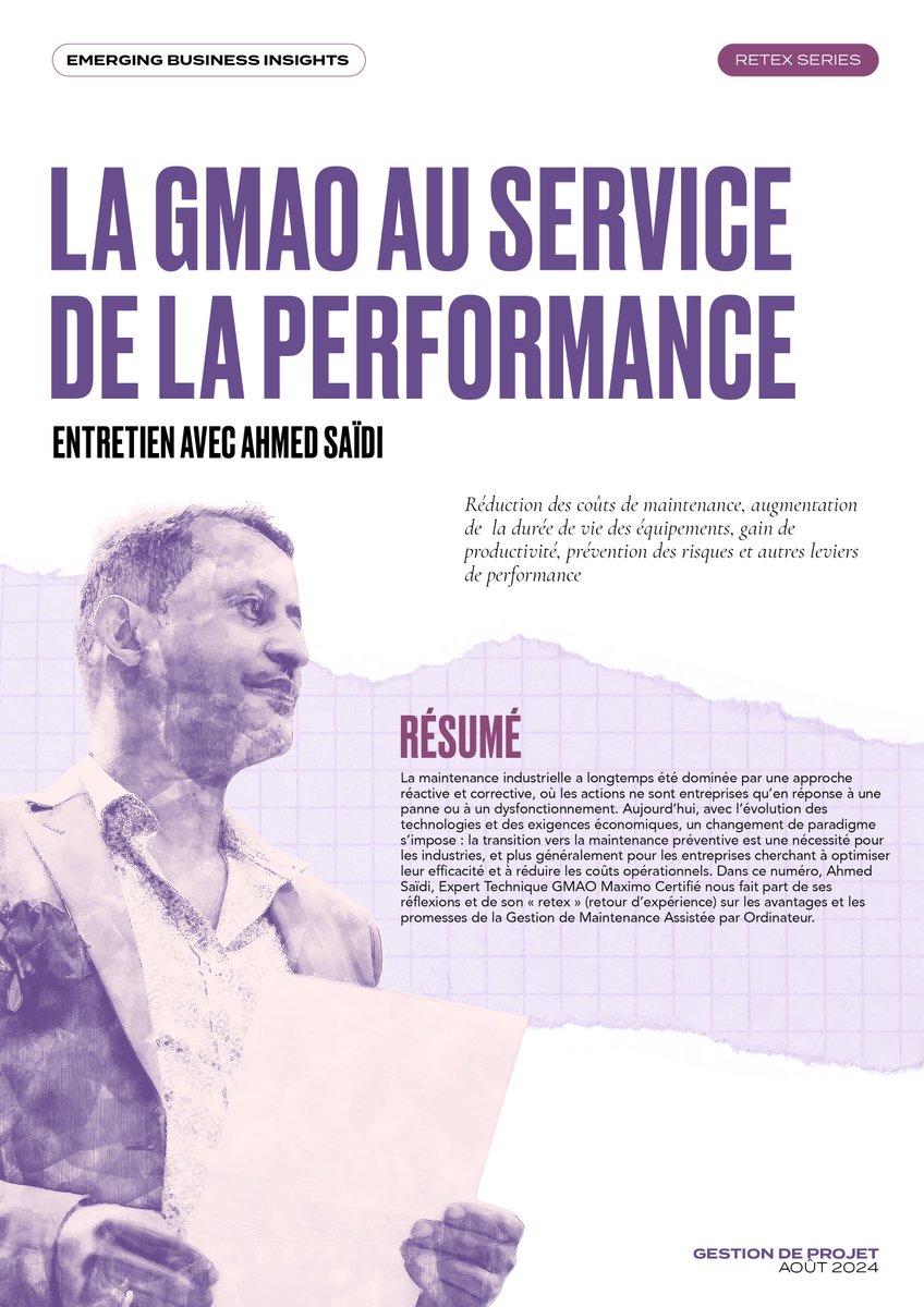 ebfmaroc's tweet photo. Notre second numéro des Retex Series vient de paraître !🎉 
Lien : https://t.co/7wTnsrkSQD en souhaitant une excellente lecture !
#emergingbusinessfactory #ebf #emergingbusinessinsights #ebi #retex #gmao #gestiondeprojet #ibm #maximo #optimisation #process #performance https://t.co/D0RSHRKKMV