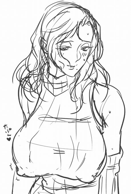 #おっぱいの日 かあ……
(過去絵のボツ構図です!) 