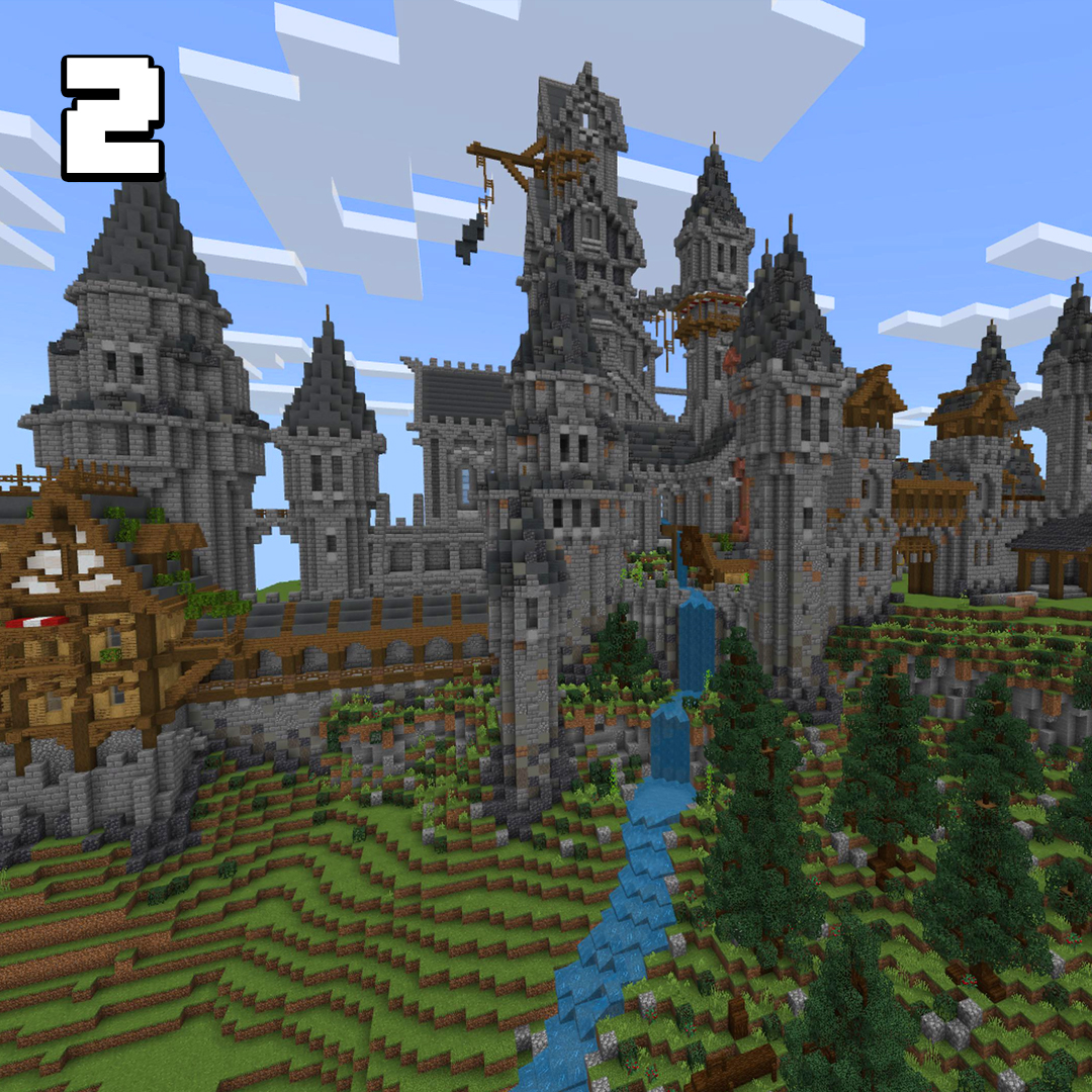 apexhosting's tweet photo. If you had to choose 1 castle to rule over, which would it be? 🤔
#minecraft #minecraftjava #dreamcastle #minecrafters https://t.co/o2f4g2uRzL